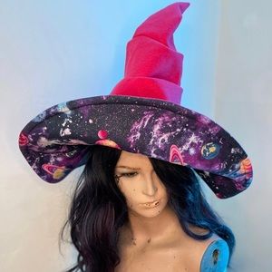 Tall pink witch hat OOAK cosplay